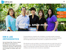 Tablet Screenshot of kimandleeortho.com